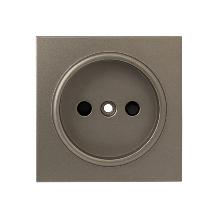 Валенсия Лицевая панель розетки 1-местной б/з 10 А кашемир с защ, штор, EKF