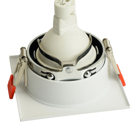 Светильник потолочный встраиваемый, MR16 G5.3, белый + хром DL3112 Feron