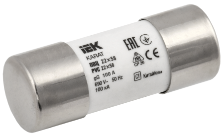 Плавкая вставка цилиндрическая ПВЦ 22х58 100А KARAT IEK