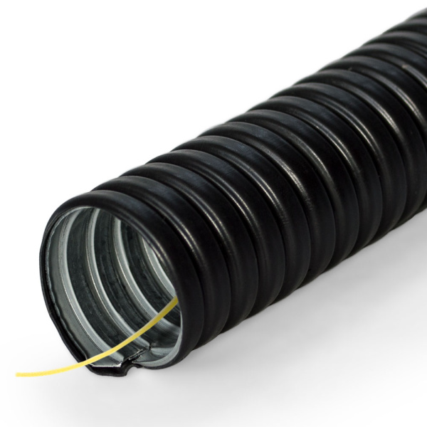 Металлорукав в ПВХ изоляции Р3-ЦП-НГ-12 с/з (100м/уп) Промрукав Металлорукав в ПВХ изоляции Р3-ЦП-НГ-12 с/з (100м/уп) Промрукав