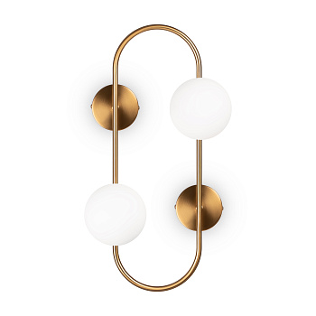 Настенный светильник (бра) 2*G9 25Вт Латунь IP20 Inversion FR5233WL-02BS Freya