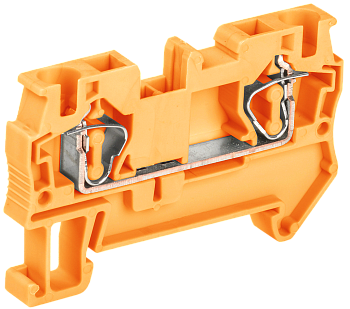 Клемма пружинная КПИ 2в-4 41А оранжевая IEK