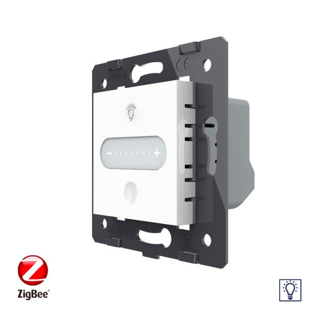 Одноклавишный проходной сенсорный диммер ZigBee, цвет белый (механизм) Livolo