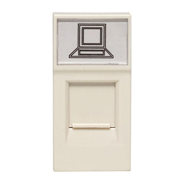 Розетка RJ45 кат, 5e, 1 модуль EKF