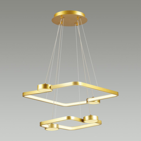 Св-к подвесной LED 92W 4558Лм 220V SHERIDAN матовое золото LUMION