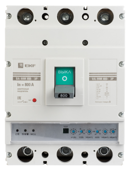 Выключатель автоматический ВА-99М 800/800А 3П 75кА с электронным расцепителем EKF PROxima
