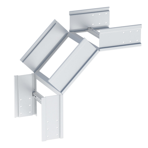 Угол 90 градусов вертикальный внешний лестничный усиленный 150x300 мм (2 мм) HDZ EKF