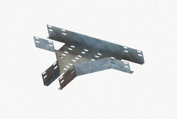 Лоток тройниковый перфорированный ОТ 100х80 УТ1,5, оцинкованный лист S1,0