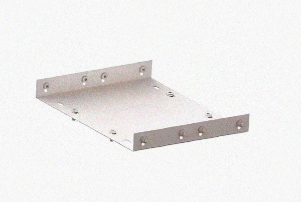 Соединитель лотковый замковый СЛЗ-200х80х1,0 УТ1,5, оцинкованный лист, S1,0