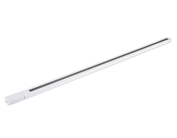 Трековый шинопровод GL7001 WH белый однофазный 1 м, с сетевым вводом и заглушкой Ambrella Light