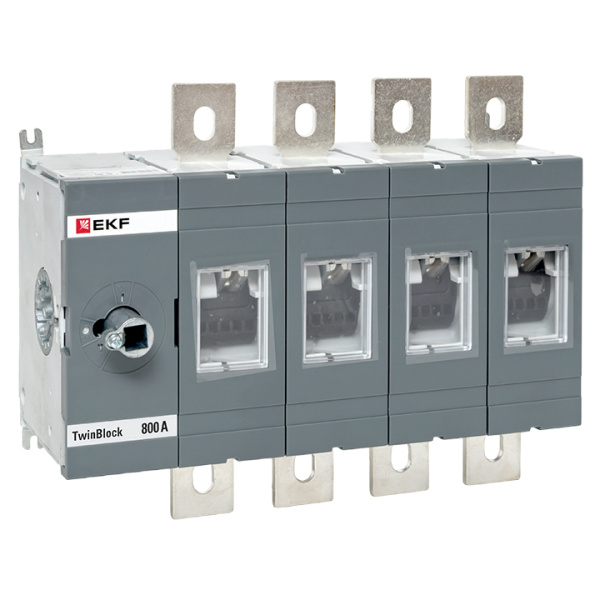 Рубильник 800A 4П без рукоятки управления TwinBlock EKF
