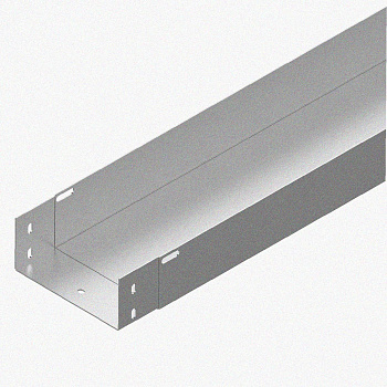 Лоток монтажный цельный глухой ЛМЦГ100х100х3000 УХЛ1, нержавеющая сталь, S0,8