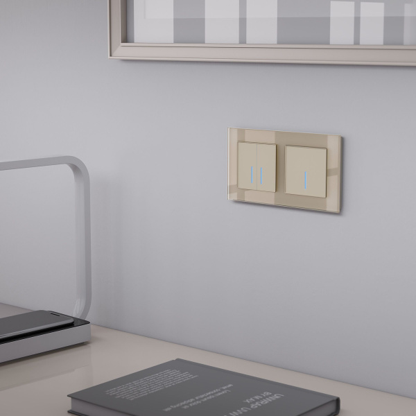 Умный сенсорный выключатель одноклавишный СУ IP20 Werkel