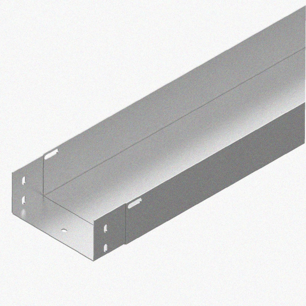 Лоток монтажный цельный глухой ЛМЦГ100х100х3000 УХЛ1, нержавеющая сталь, S0,8