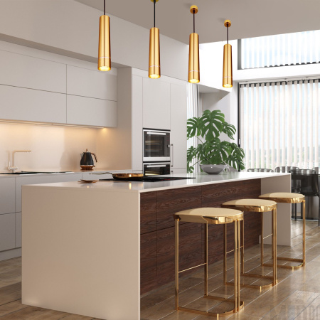 Подвесной светильник 1*GU10 40Вт IP20 (DLN107 GU10 золото) Eurosvet