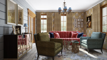 Настольная лампа 1*E14 40Вт Бронза IP20 Vals RC098-TL-01-R Maytoni