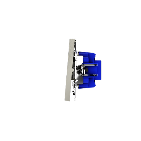 Перекрестный переключатель встраиваемый Voltum S70 одноклавишный 10А, (шелк)