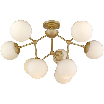 Люстра потолочная Шампань/Белый E27 9*60Вт WE236.09.407 WERTMARK