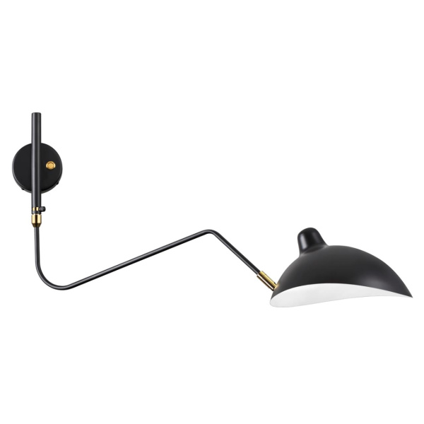 Настенный св-к E27 1*40W KERBI черный/золотой ODEON LIGHT