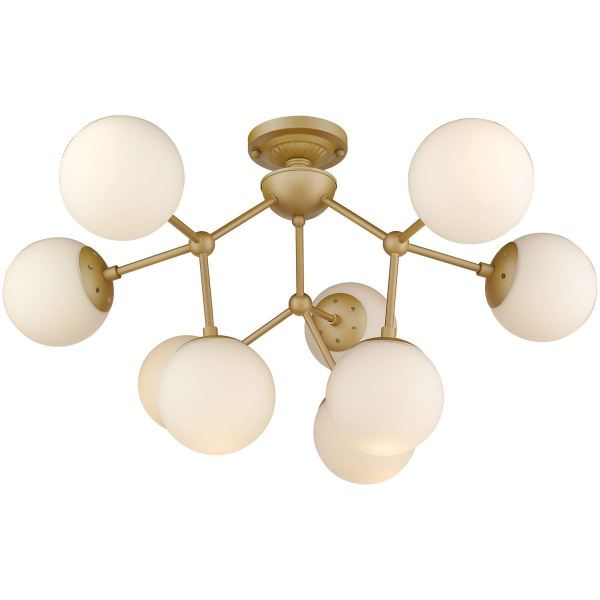 Люстра потолочная Шампань/Белый E27 9*60Вт WE236.09.407 WERTMARK