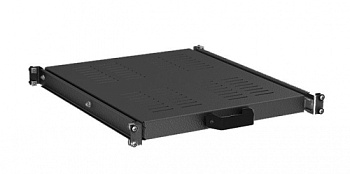 Полка 1U выдвижная перфорированная, глубина 485мм для напольных 19" IT-корпусов ДКС серии CQE, RAL9005 DKC