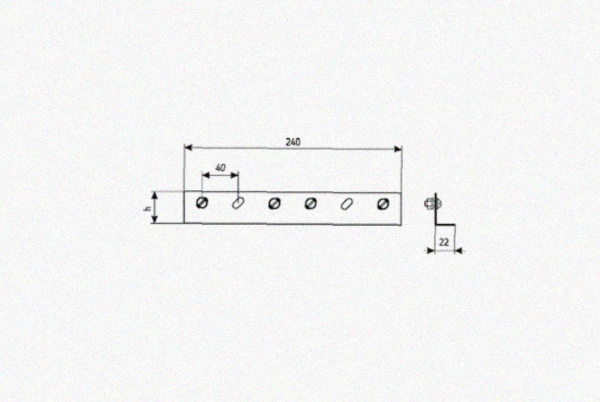 Соединитель лотковый замковый СЛЗх150х1,5 УТ1,5, горячее цинкование, S1,5
