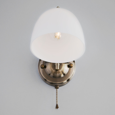 Бра с плафоном 1*E27 60Вт античная бронза IP20 Stefanie (30107/1 античная бронза) Eurosvet