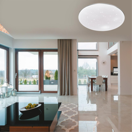 Св-к пластик/белый/хром LED 48Вт 4000K D410 IP43 ABASI SONEX