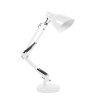 Светильник настольный 60W E27 loft белый на основ+струбц 2в1 GTL-054 General 