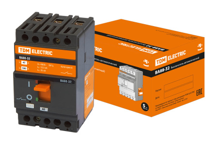 Выключатель автоматический ВА МОД ВА88-32 3П 40А 25кА TDM