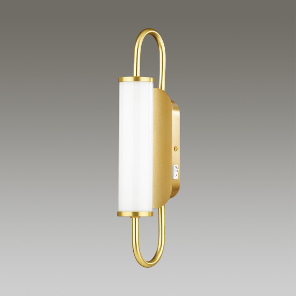 Настенный св-к выкл на базе LED 6W 480Лм 3000К PONTE бел/зол ODEON LIGHT