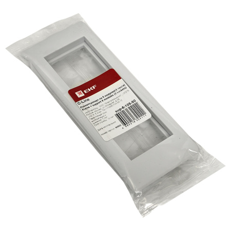 Рамка+суппорт 6 модулей (3 поста) для парапетного кабельного канала C-Line EKF