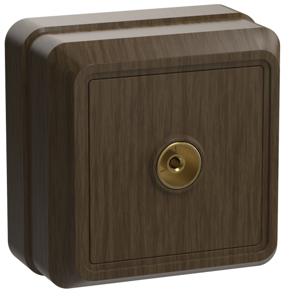 Розетка 1-местная ОУ телевизионная РТВ20-ОД ОКТАВА дуб IEK