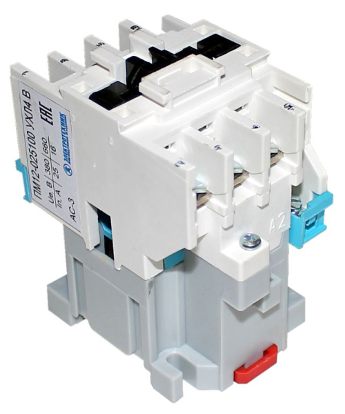 Пускатель электромагнитный ПМ12-025100 УХЛ4 В, 24В/50Гц, 1з, 25А, нереверсивный, без реле Электротехник