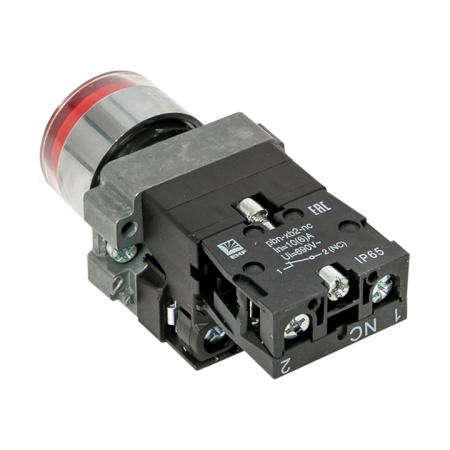 Кнопка BA42 с подстветкой 230В красная NC IP65 PROxima EKF