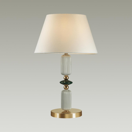 Настольная лампа E27 1*60W 4861/1TC CANDY золотой/раноцветн.керамика/абажур ODEON LIGHT