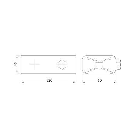 Модуль компрессионный шириной 120 мм DKC