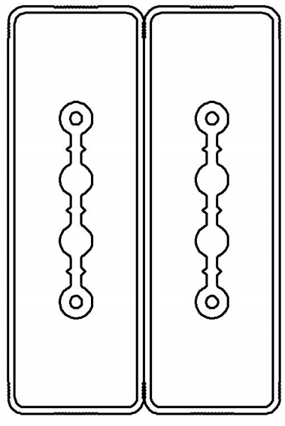 Секция прямая шинопровод 3+3 точек отвода L=3000мм Cu 2P+2P 25A DKC