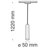 Светильник трековый 13Вт 3000K Черный IP20 Track lamps TR016-2-12W3K-B Technical