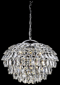 Люстра подвесная Хром/Прозрачный E14 11*40Вт WE313.11.103 WERTMARK