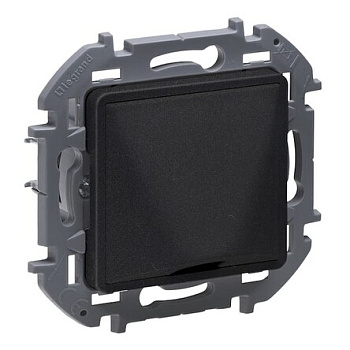 INSPIRIA Механизм вывод кабеля СУ с зажимом для крепления . антрацит IP20 Legrand