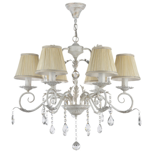 Люстра 6*E14 60Вт Белый с Золотом IP20 Susie FR3403-PL-06-WG Freya