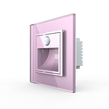 Подсветка лестницы, пола с датчиком движения Розовая Livolo