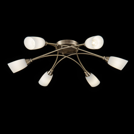 Потолочный светильник 6*E14 40Вт Бронза Антик IP20 Alice FR5021CL-06BZ Freya