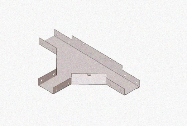 Лоток тройниковый глухой ОТГ 200х65 У3, окрашенный, S1,5