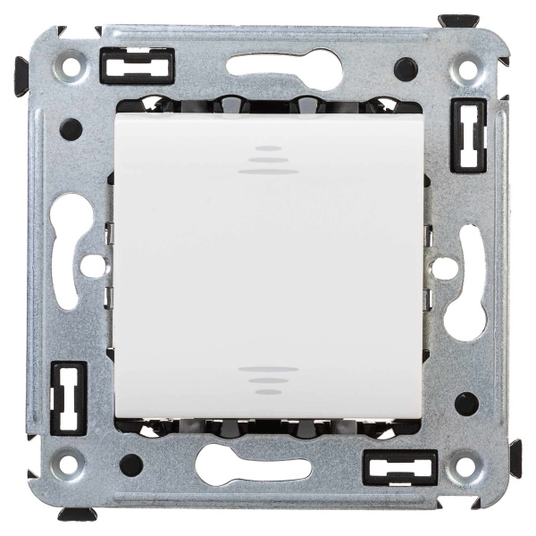 Выключатель одноклавишный в стену, "Avanti", "Белое облако" DKC