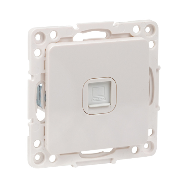 Стокгольм Механизм Розетки RJ-45 1-местной белый EKF