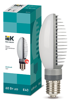 Лампа светодиодная HP 60Вт 120град 230В 5000К E40 поворотный цоколь IEK