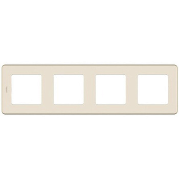 INSPIRIA Рамка горизонт/вертик 4 мест . слоновая кость IP20 Legrand