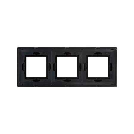 Рамка из металла, "Avanti", черная, 3 поста (6 мод.) DKC